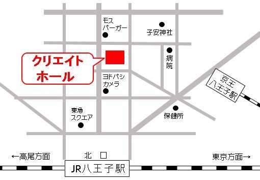 生涯学習センター（クリエイトホール）への地図