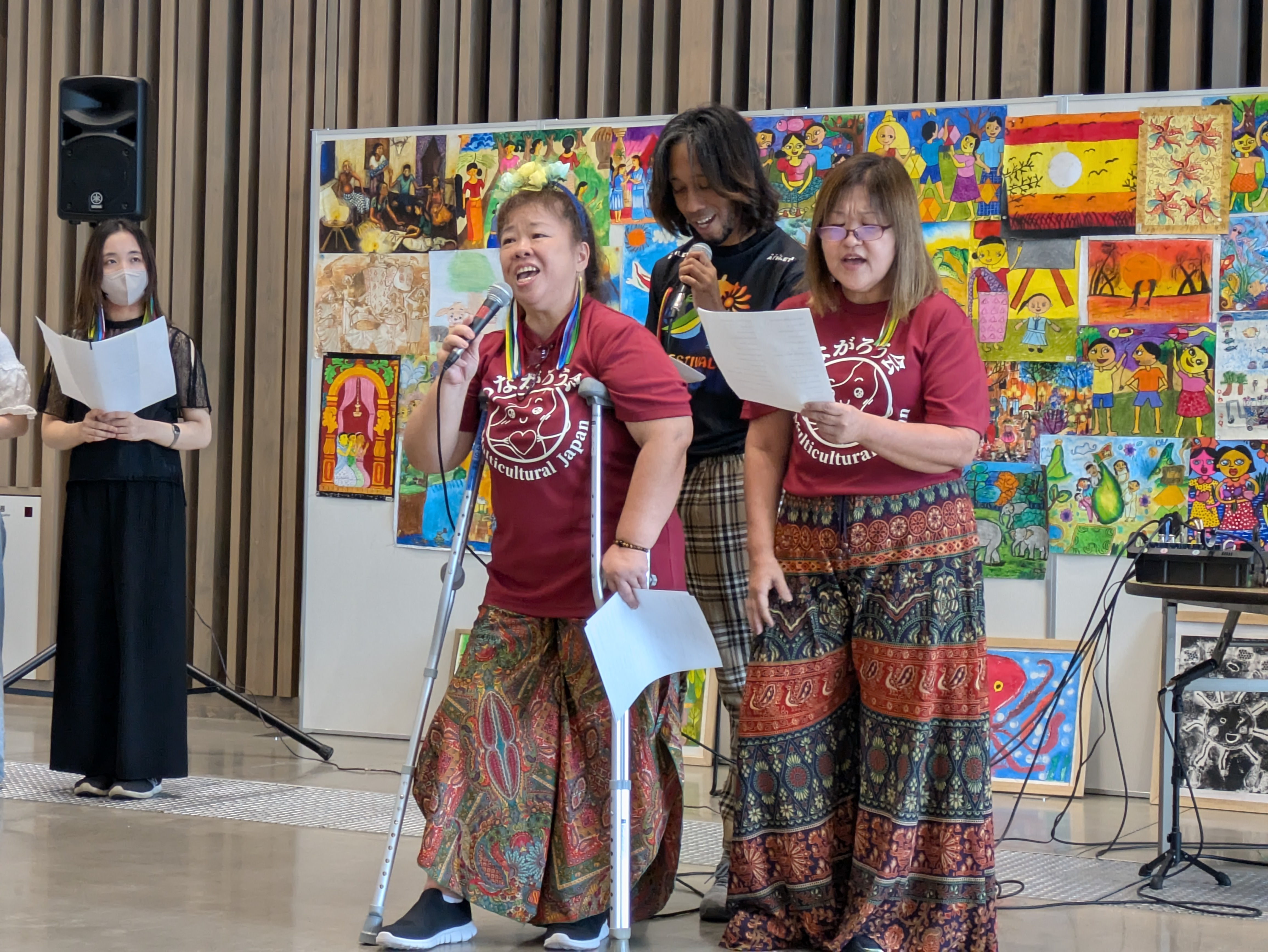 多文化共生写真展ステージ