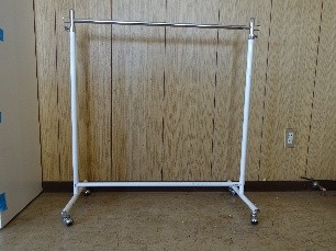 高さ伸縮可キャスター付きハンガーラック