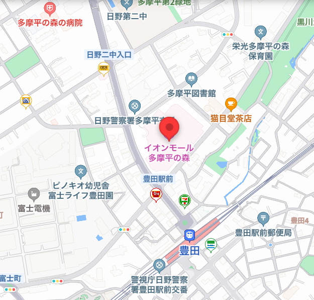 イオンモール多摩平の森　３F　イオンホール　への地図