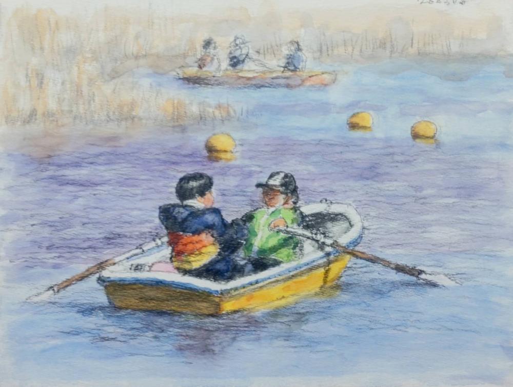 2026 0308 櫻山さん2 写真から「ボートを漕ぐ」