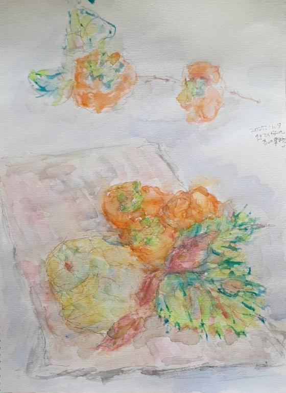 20251109 安田さん2 花梨と柿__front