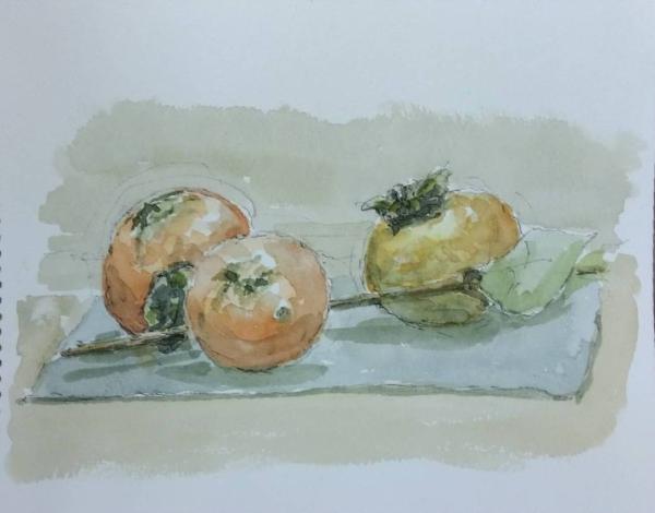 20251109 中村先生 花梨と柿_front