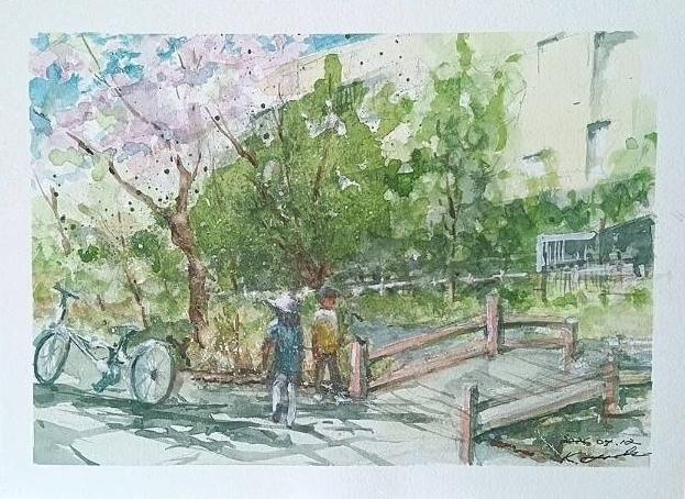 2026 0412 根川緑道 吉岡さん_fr