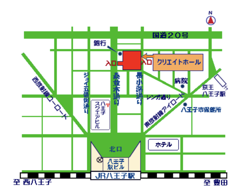 くりちゃん広場への地図