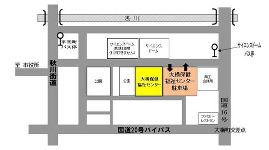 大横保健福祉センター4F 調理実習室 Oyoko Hoken Fukushi Center 4F Cooking Roomへの地図